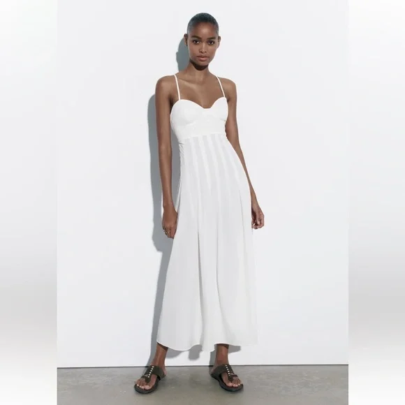 summer white midi dress Pascuelle Midi Dress
